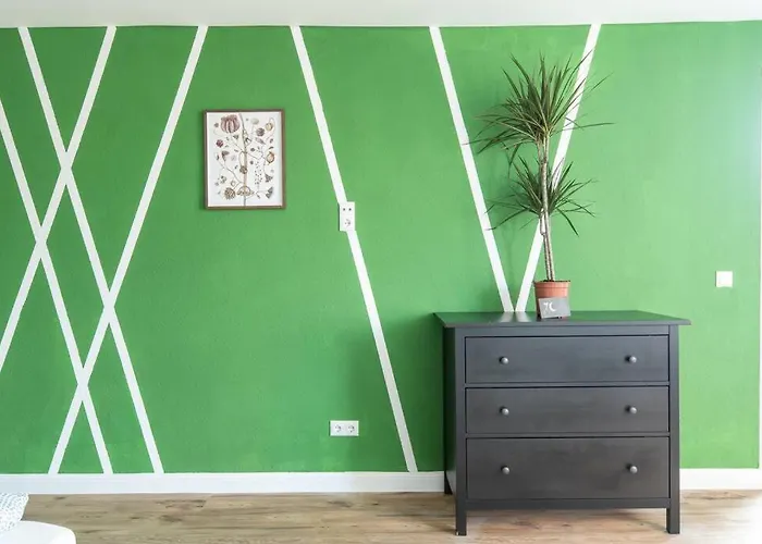 Nature Inspiration With Balcony & Grill Bbq In Mitte Central Station 10 Mins & Big Tv With Photo Lights * Duisburg